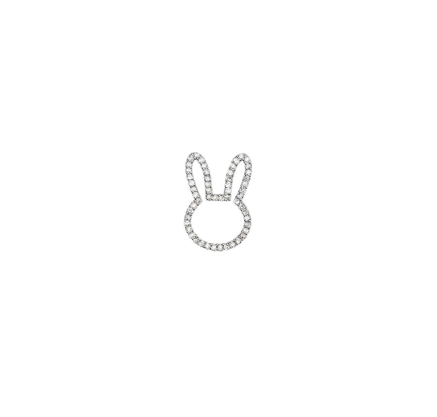 18k Diamond Bunny Pendant